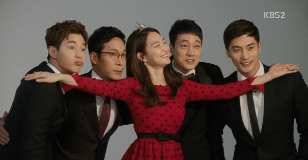 Os meninos de Joo Eun: Henry Lau (Kim Ji Woong), Choi Jin Ho (Min Byung Wook), Kim Young Ho (So Ji Sub) e Sung Hoon (Jang Joon Sung)